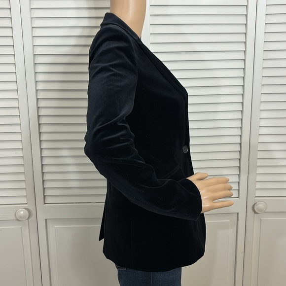Frame $575 Black Velvet Blazer Business Lined Size XS - Picture 6 of 15